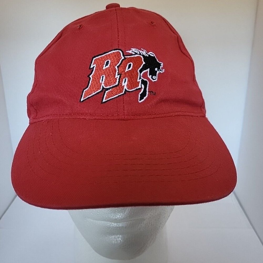 Adult Red Acrylic Rough Riders Adjustable Strap Baseball Cap Hat